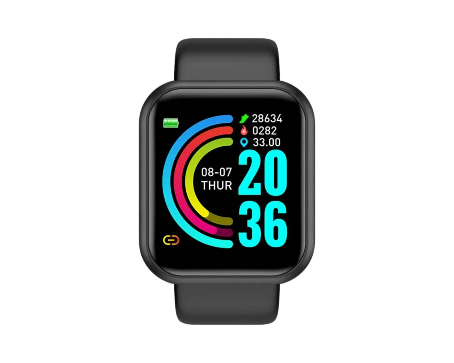 Rockman D20 Waterproof Touchscreen Smartwatch-Black